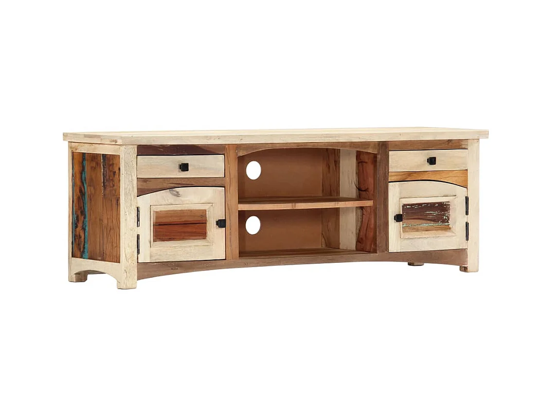 Meuble TV 120 x 30 x 40 cm Bois de récupération massif