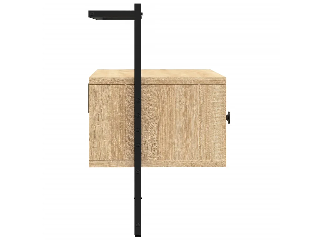 Mobile TV a parete in rovere Sonoma 60,5x30x51 cm in derivati del legno