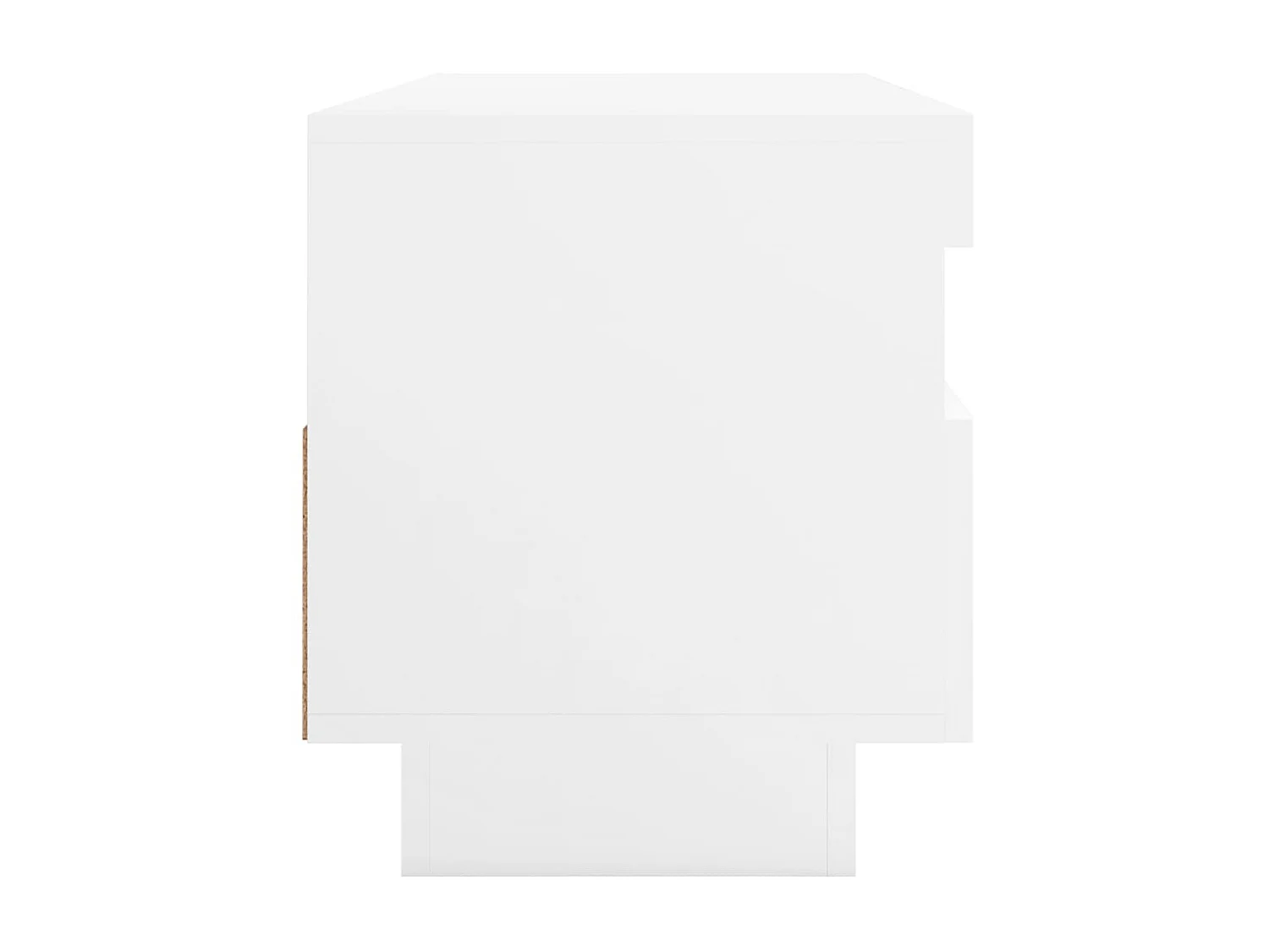 Meuble TV avec lumières LED Blanc 100x35x40 cm