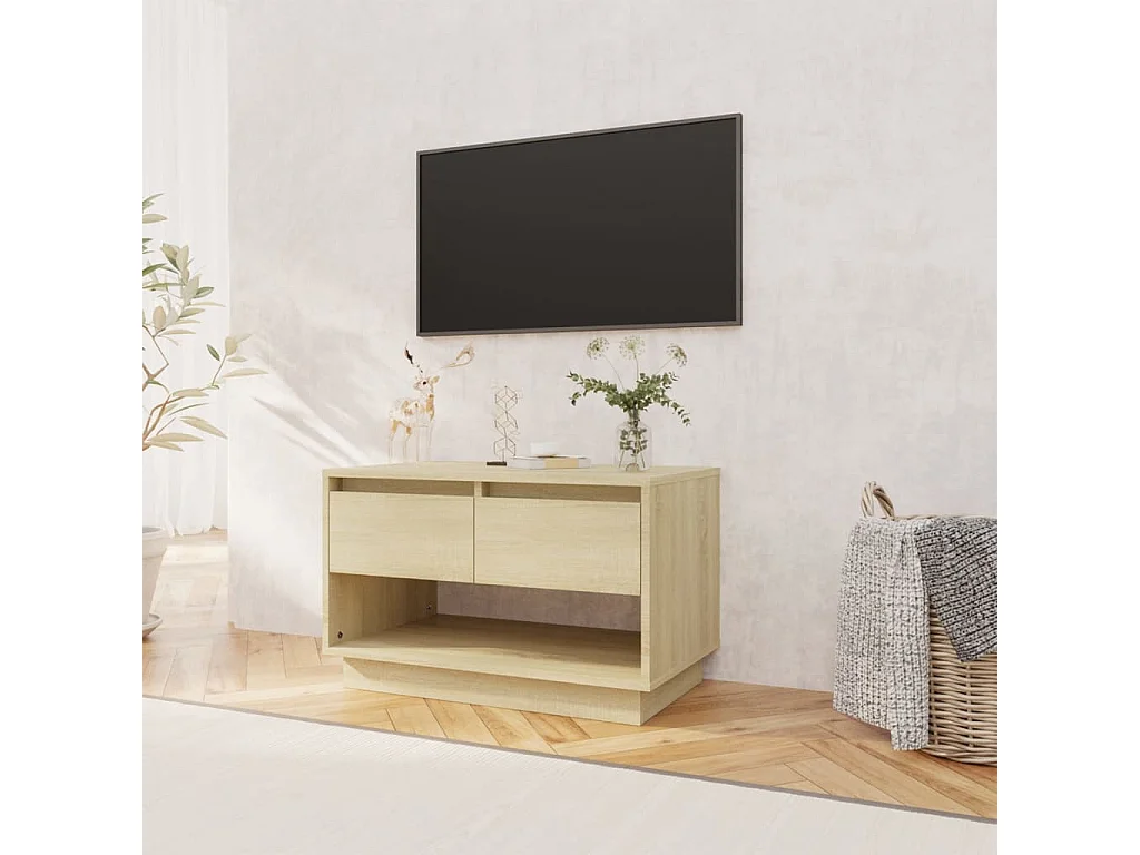 Meuble TV Chêne Sonoma 70x41x44 cm Aggloméré