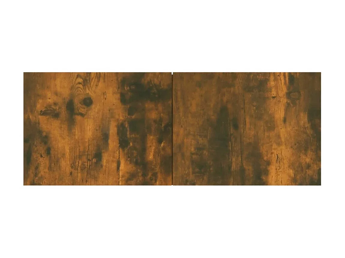 Meuble TV Chêne fumé 80x30x30 cm Bois d'ingénierie