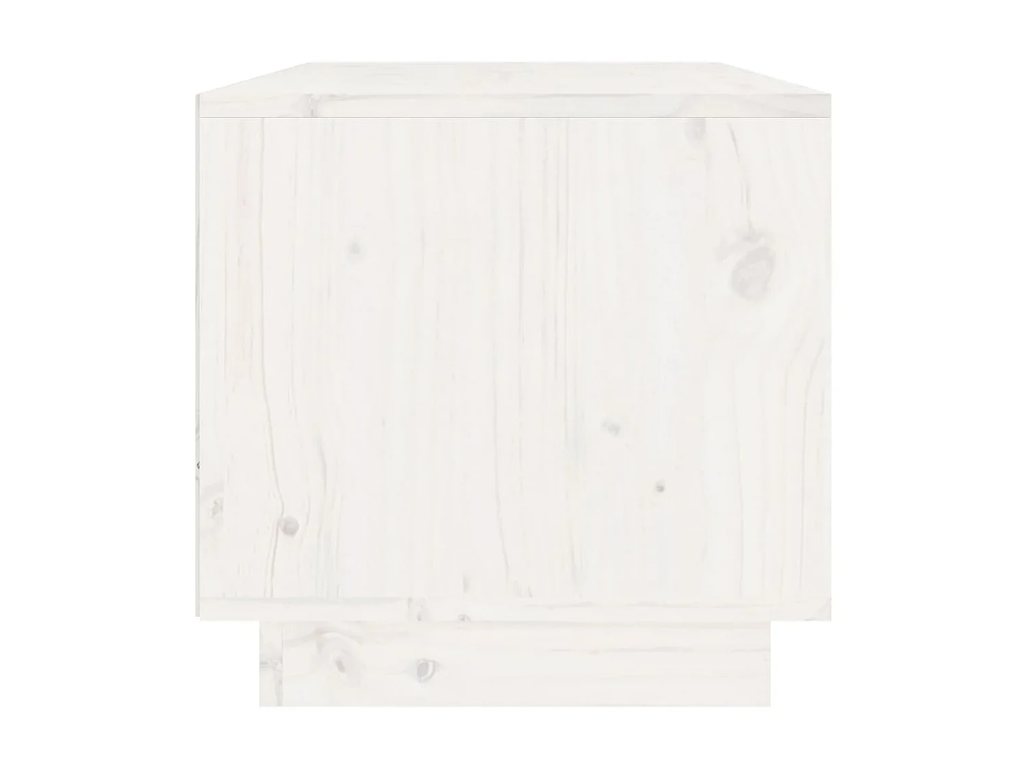 Meuble TV Blanc 60x35x35 cm Bois de pin massif