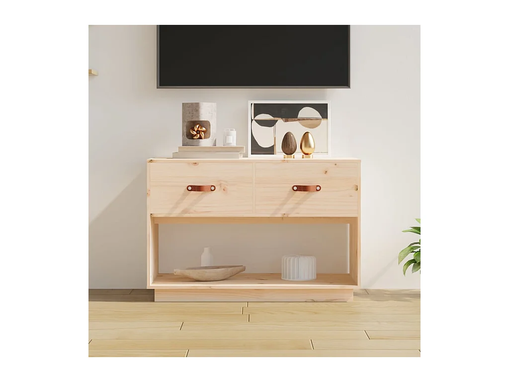 Meuble TV 90x40x60 cm Bois de pin massif