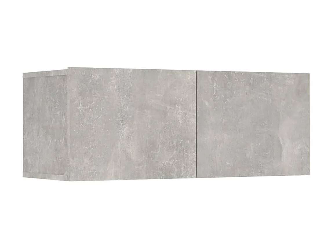 Set di mobili TV da 7 pezzi. Grigio cemento MDF