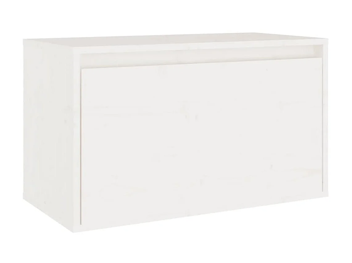 Meubles TV 6 pcs Blanc Bois massif de pin