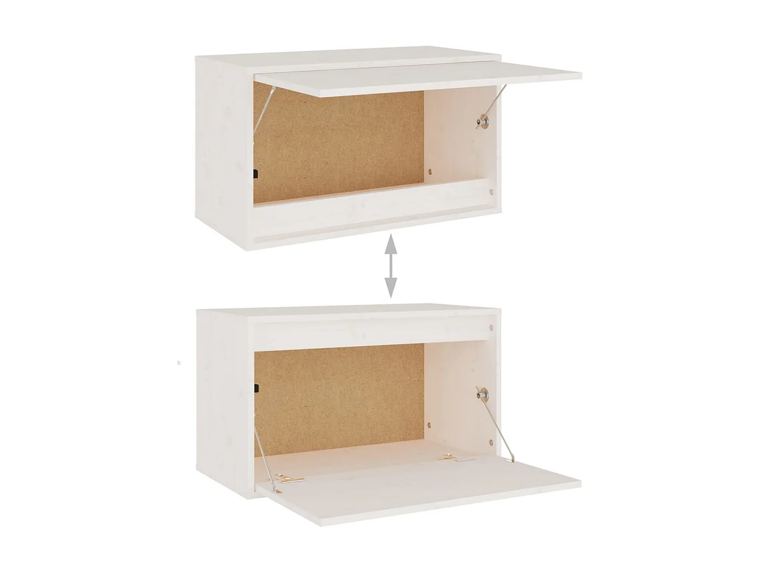 Meubles TV 6 pcs Blanc Bois massif de pin