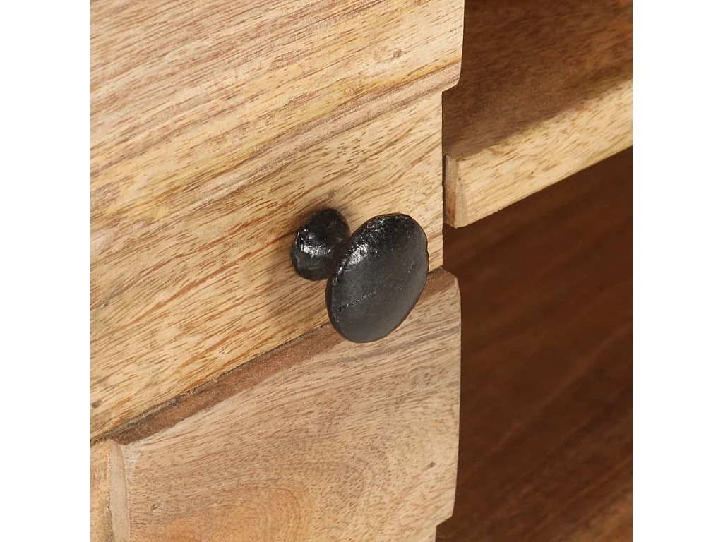 Meuble TV 116x30x35 cm Bois de manguier solide