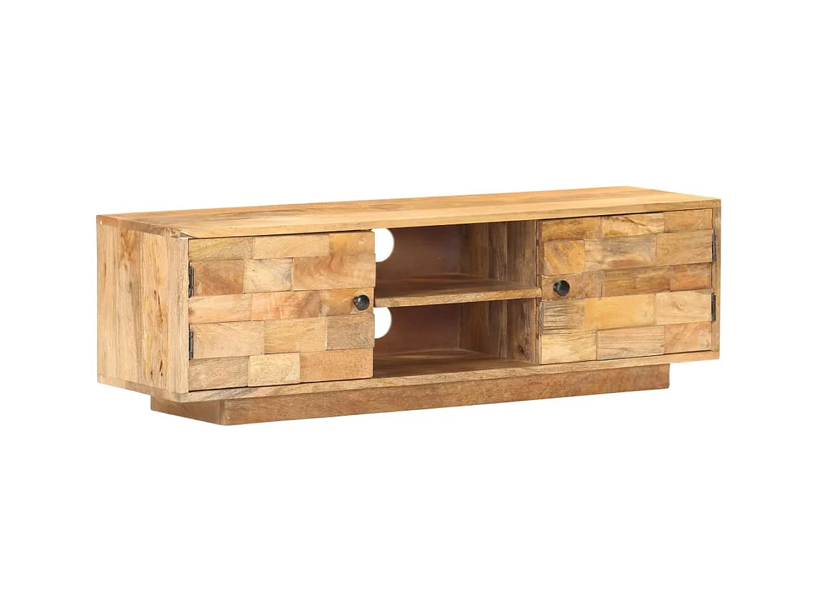 TV-meubel 116x30x35 cm Massief mangohout