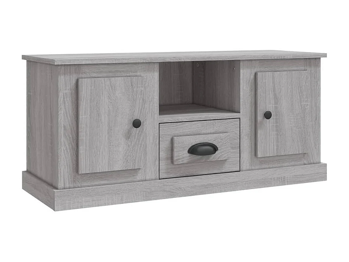 Meuble TV sonoma gris 100x35,5x45 cm bois d'ingénierie