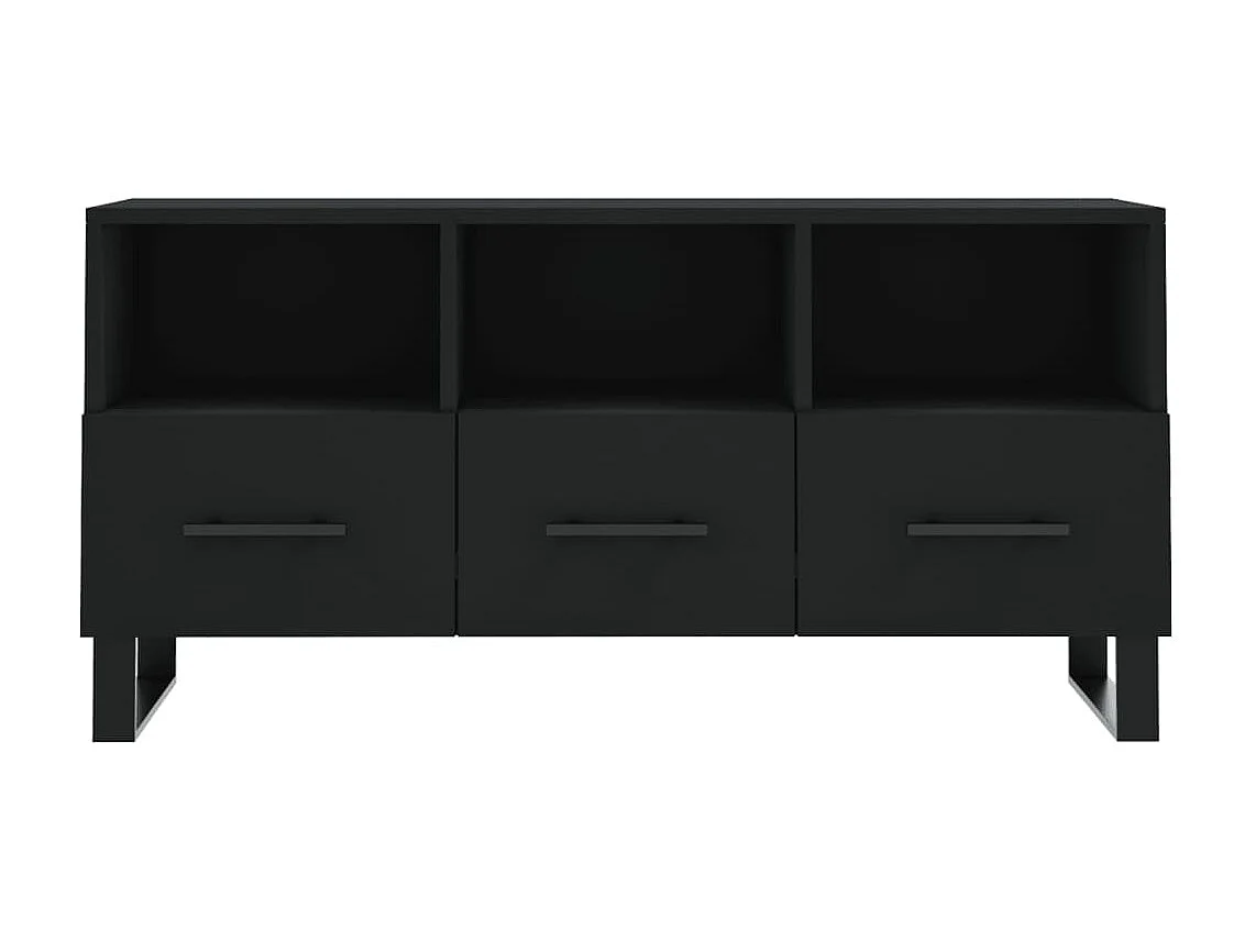 Mobile TV nero 102x36x50 cm in derivati del legno