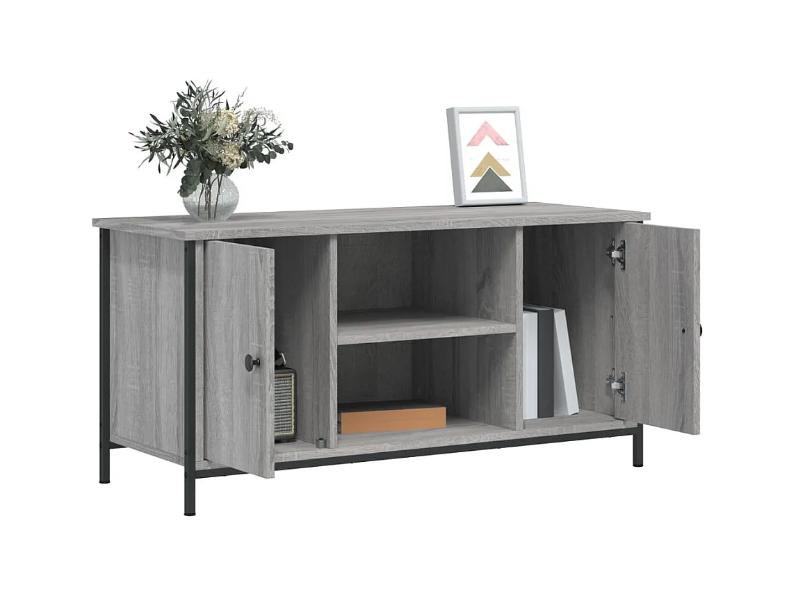Meuble TV Sonoma gris 100x40x50 cm Bois d'ingénierie