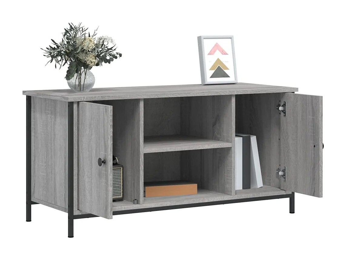 Meuble TV Sonoma gris 100x40x50 cm Bois d'ingénierie