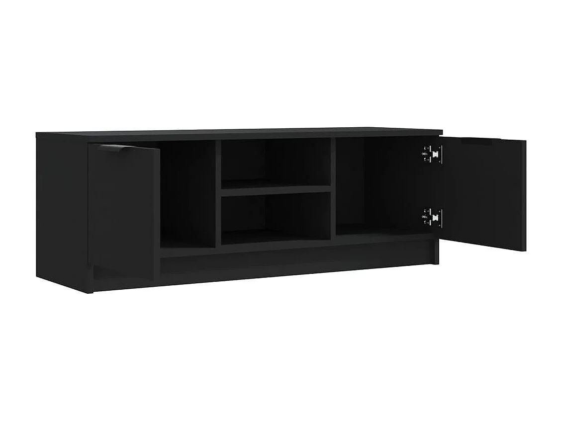 Schwarzer TV-Schrank 102 x 35 x 36,5 cm. Holzwerkstoff