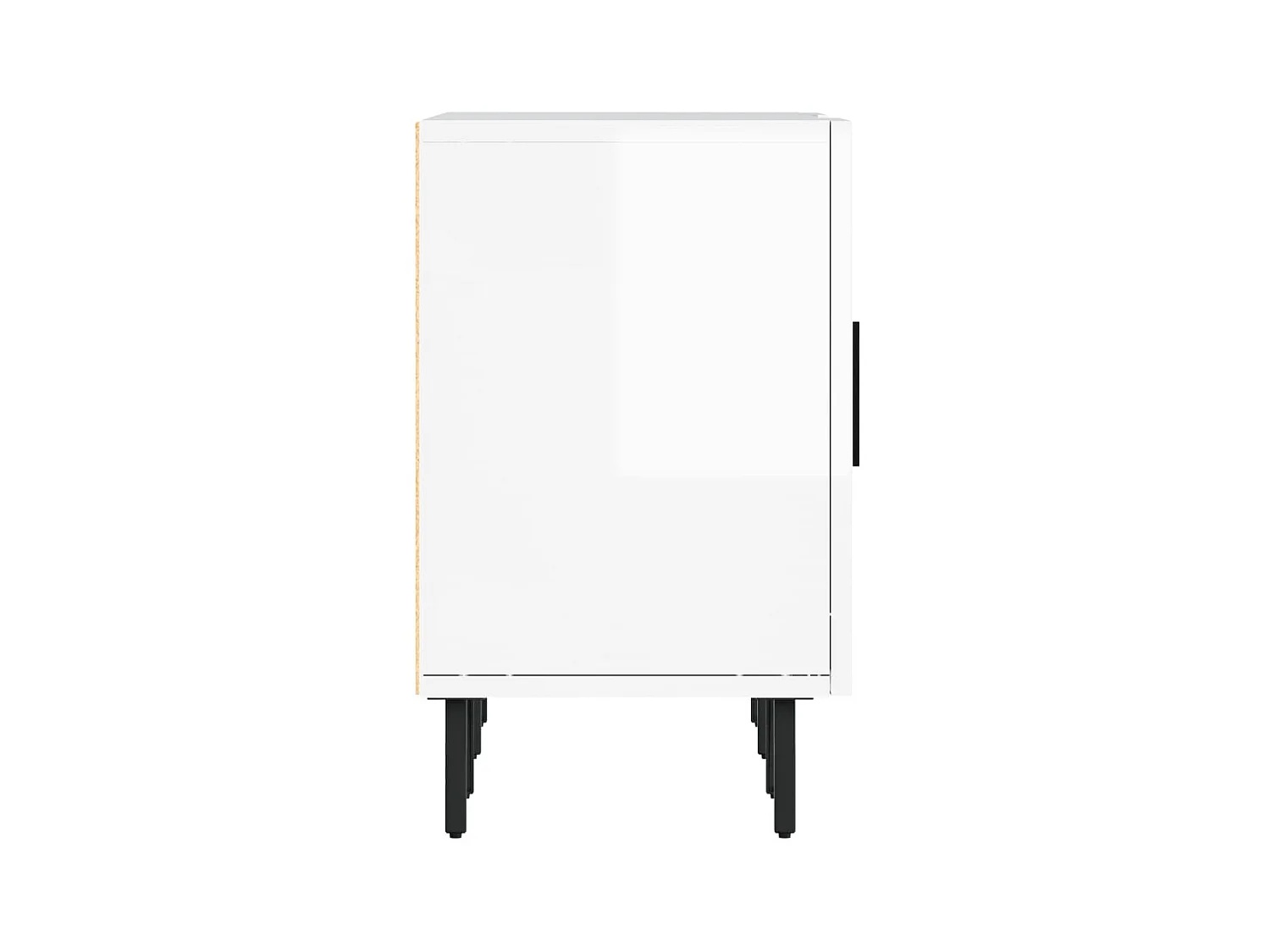 Glanzend wit tv-meubel 150x30x50 cm samengesteld hout