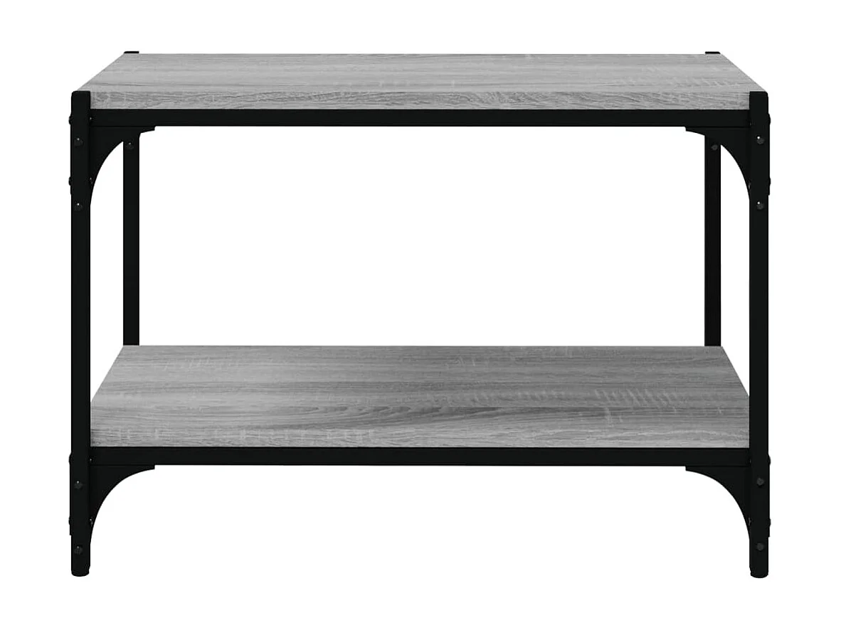 Meuble TV Sonoma gris 60x33x41 cm Bois d'ingénierie et acier