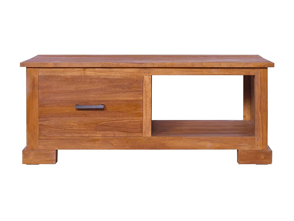 Mueble TV 90x50x37 cm Madera maciza de teca