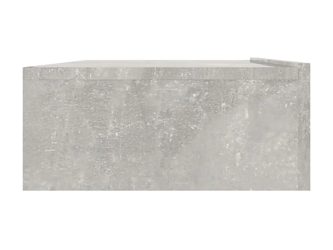 Móvel de TV com luzes LED cinza concreto 90x35x15,5 cm