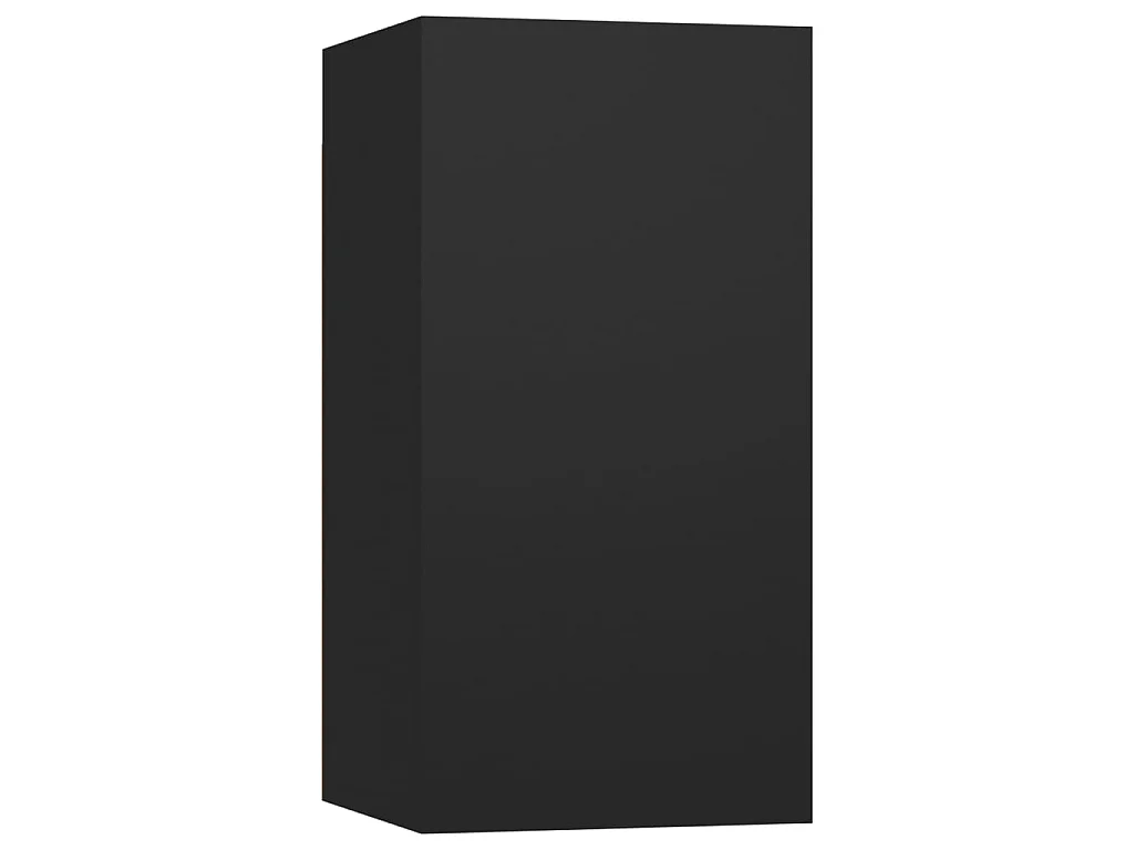 Ensemble de meubles TV 6 pcs Noir Bois d'ingénierie