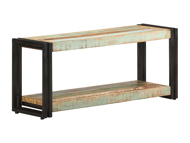 Mueble TV 90x30x40 cm Madera maciza recuperada