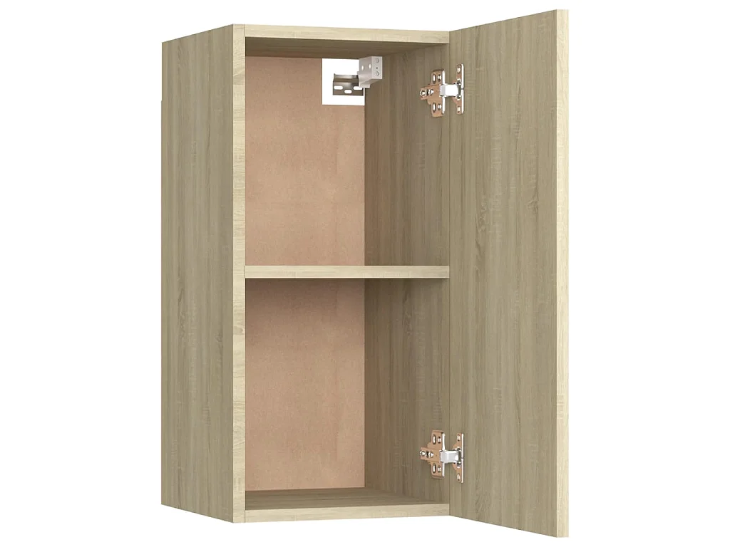 8-teiliges TV-Ständer-Set aus Sonoma-Eiche, Holzwerkstoff