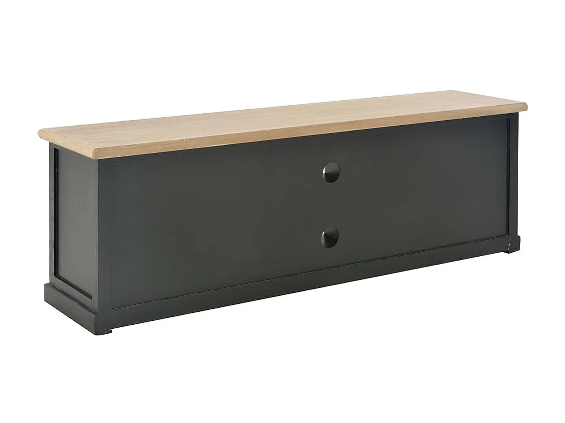 Meuble TV Noir 120 x 30 x 40 cm Bois