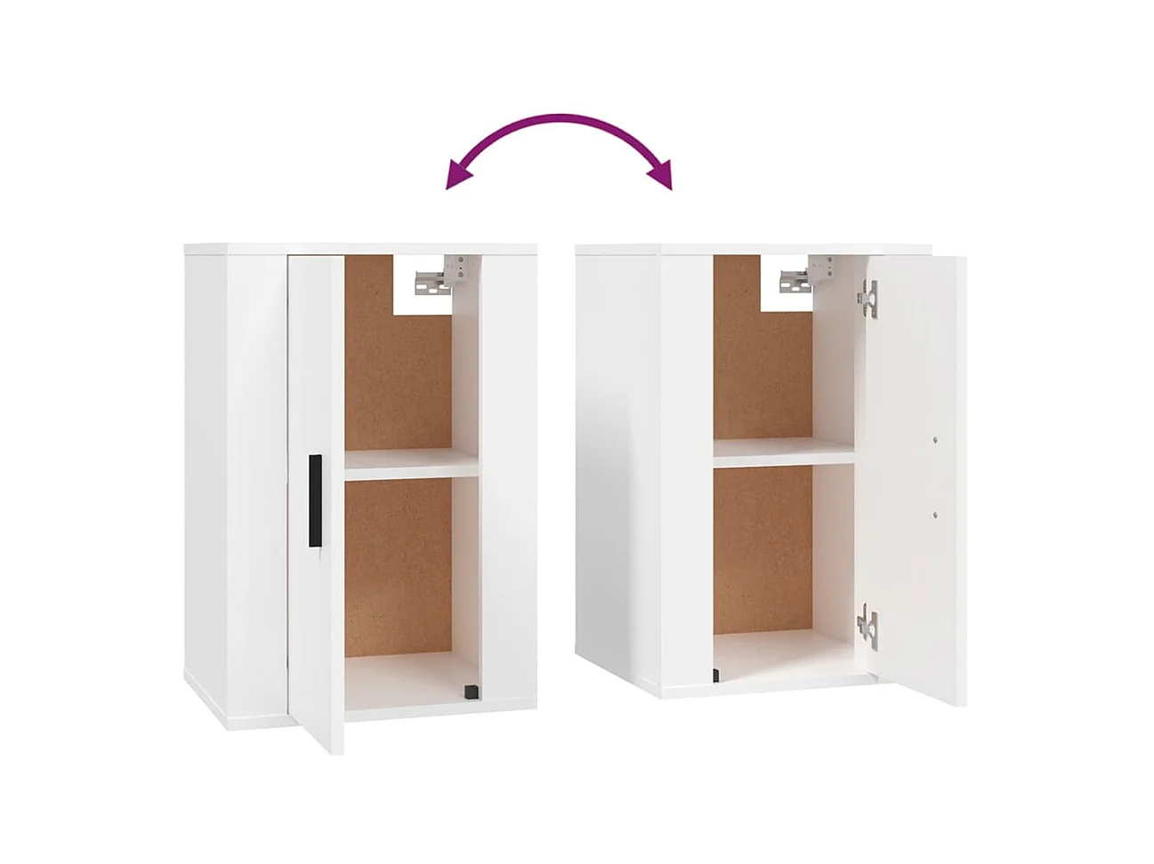 Ensemble de meubles TV 3 pcs Blanc Bois d'ingénierie