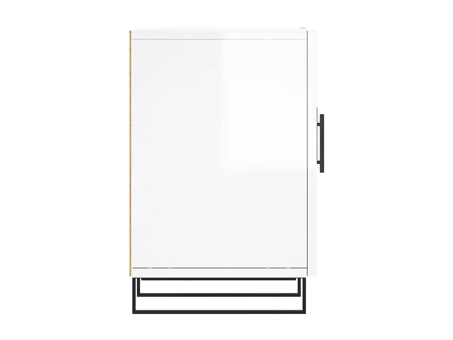 Glanzend wit tv-meubel 150x30x50 cm samengesteld hout