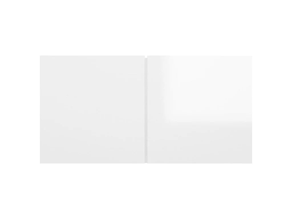 Hängendes TV-Gerät, glänzend weiß, 60 x 30 x 30 cm