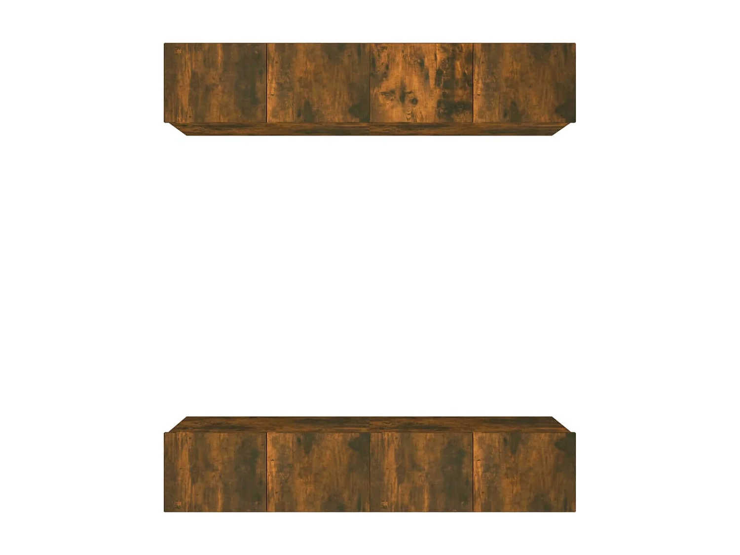 Meubles TV 4 pcs Chêne fumé 80x30x30 cm Bois d'ingénierie