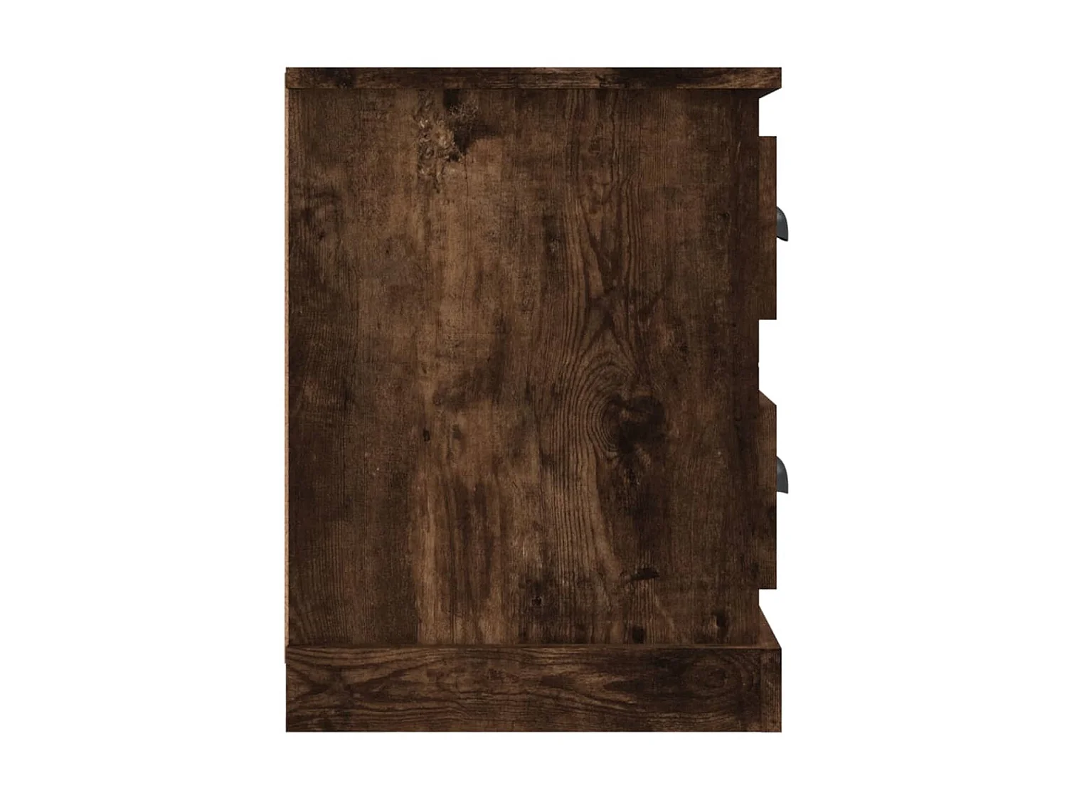 Meuble TV chêne fumé 102x35,5x47,5 cm bois d'ingénierie