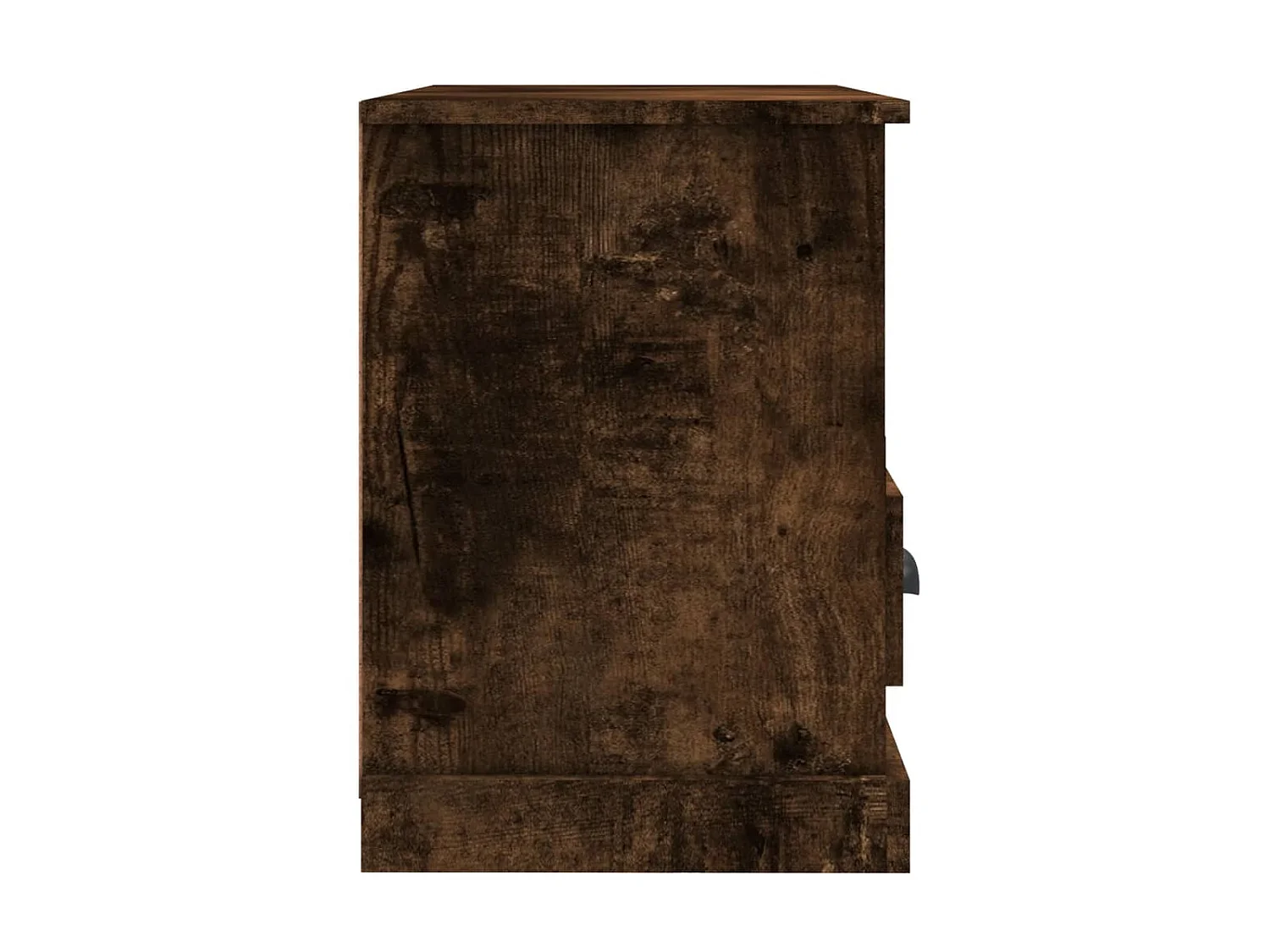 Mueble TV roble ahumado 80x35x50 cm madera contrachapada