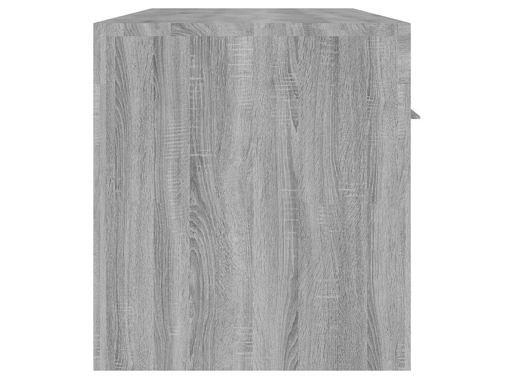 Meuble TV avec lumières LED Sonoma gris 140x36,5x40 cm