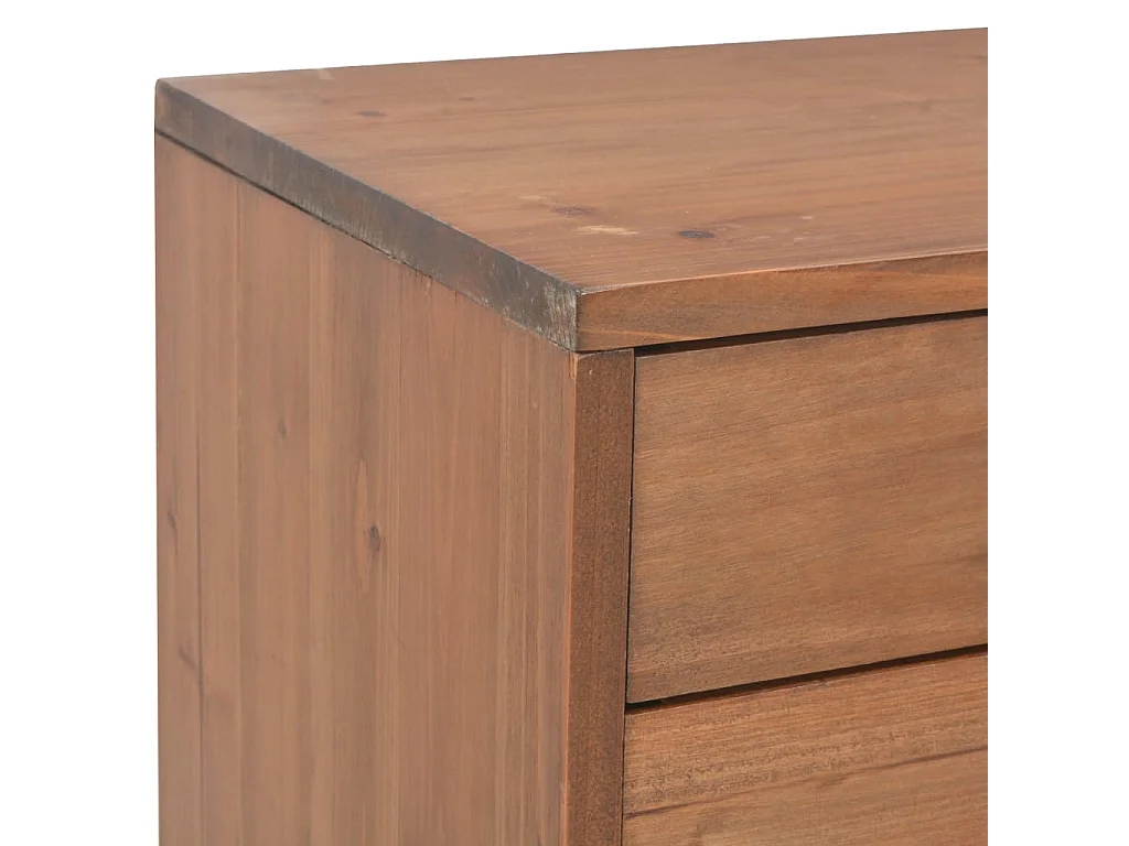 TV-meubel met 4 lades 120x30x40 cm Massief dennenhout