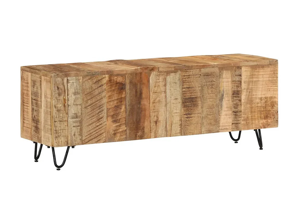 Mueble TV 110x30x40 cm Madera maciza de mango