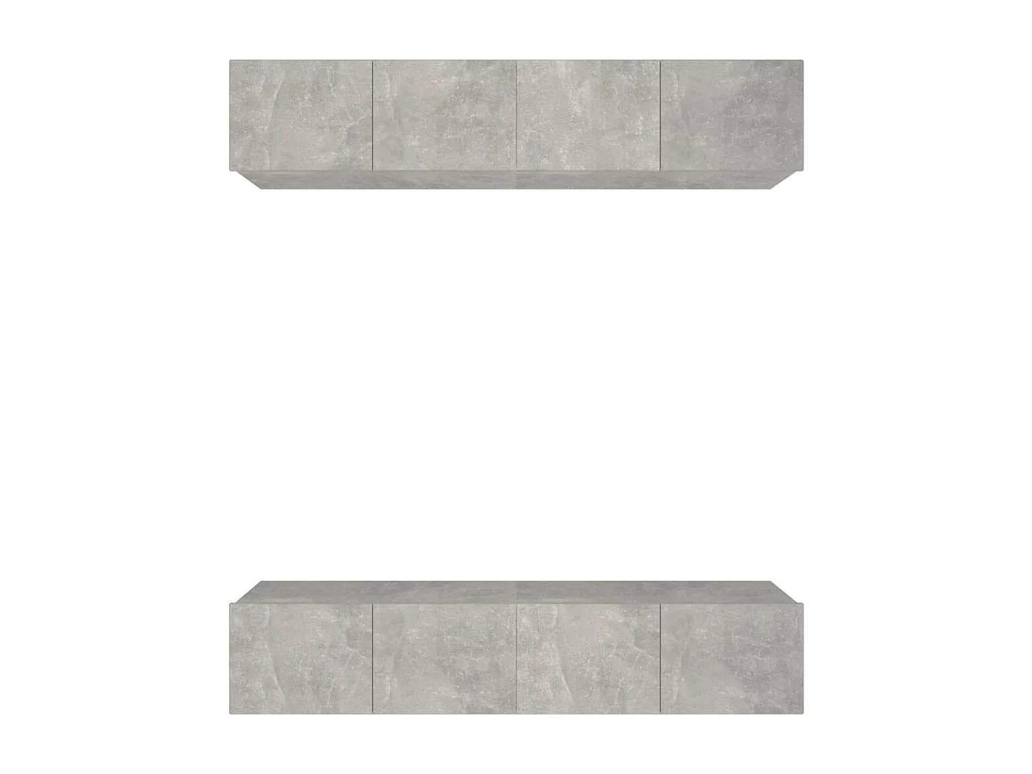 Meubles TV 4 pcs Gris béton 80x30x30 cm Bois d'ingénierie