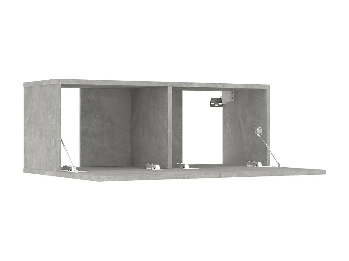 Meubles TV 4 pcs Gris béton 80x30x30 cm Bois d'ingénierie