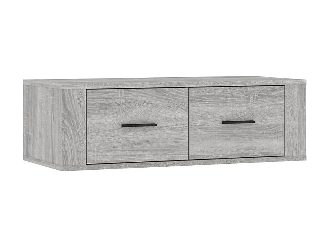 Armoire TV suspendue Sonoma gris 80x36x25 cm Bois d'ingénierie