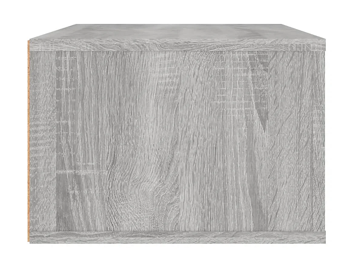 Armoire TV suspendue Sonoma gris 80x36x25 cm Bois d'ingénierie