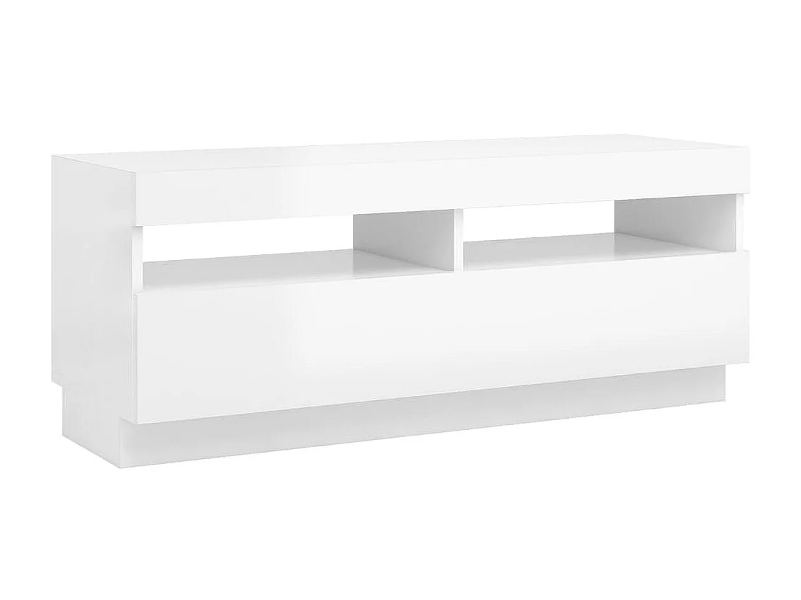 Mueble TV con luces LED blancas brillantes 100x35x40 cm