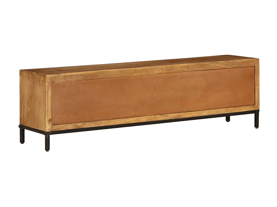 Meuble TV Bois de manguier massif 140 x 30 x 40 cm
