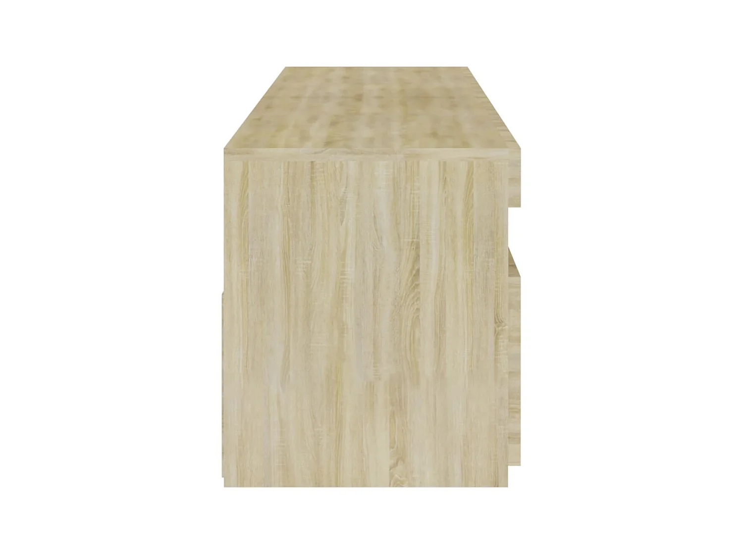 TV-kasten 2 stuks met LED-verlichting Sonoma eiken 75x35x40 cm