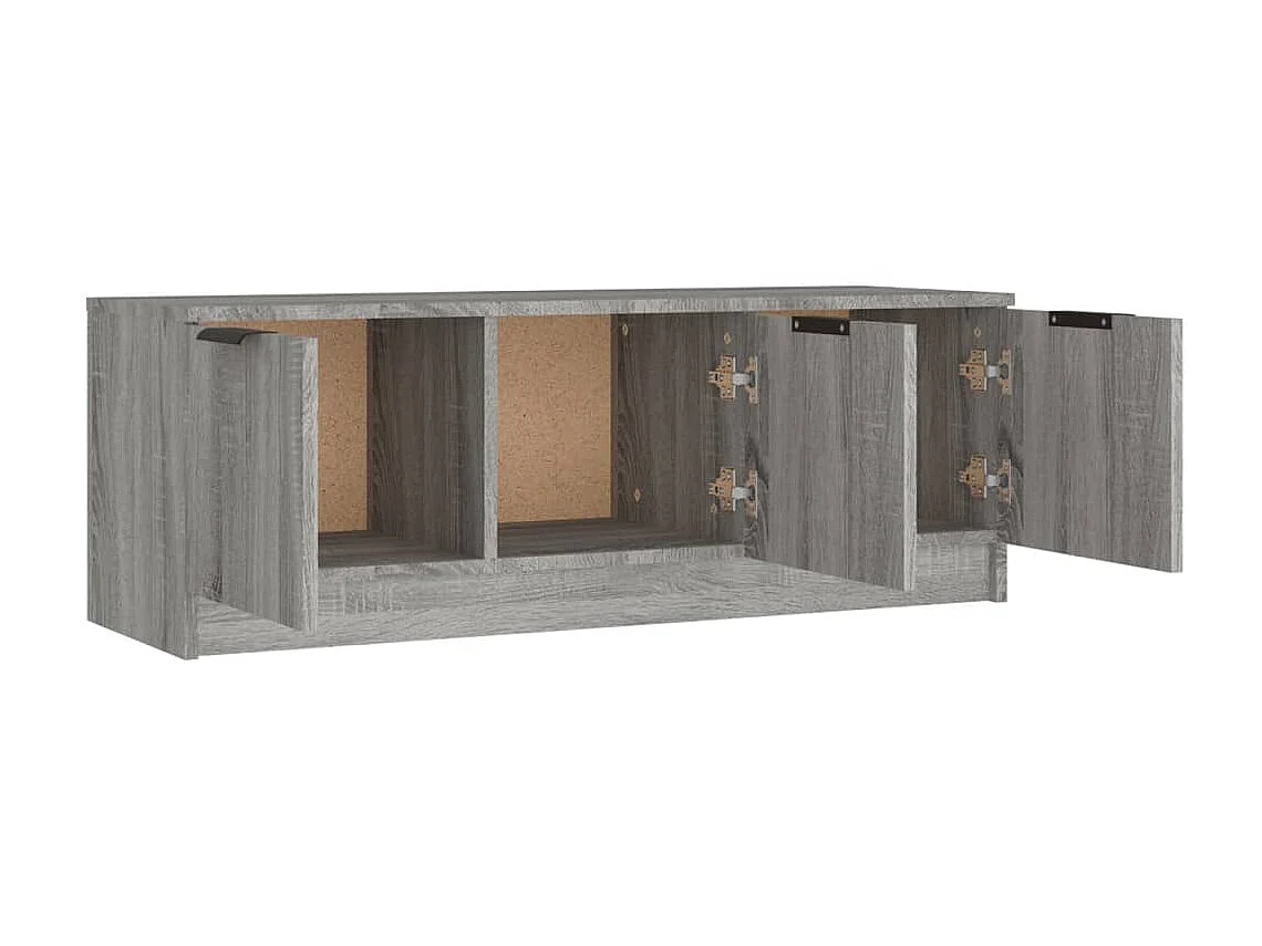 Mueble TV Sonoma gris 102x35x36,5 cm Madera contrachapada