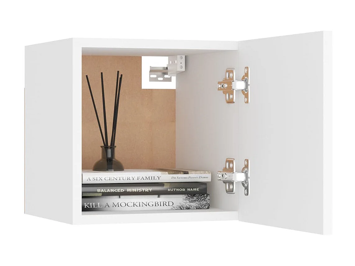 Ensemble de meubles TV 7 pcs Blanc Aggloméré