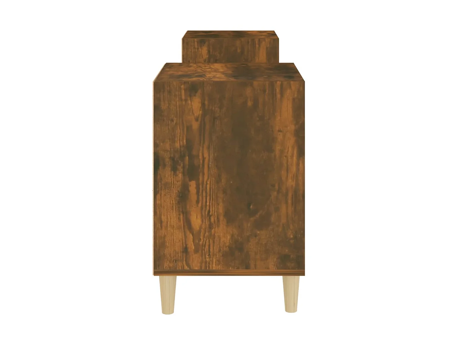 Meuble TV Chêne fumé 160x35x55 cm Bois d'ingénierie