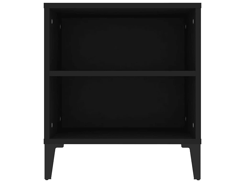 Meuble TV Noir 102x44,5x50 cm Bois d'ingénierie