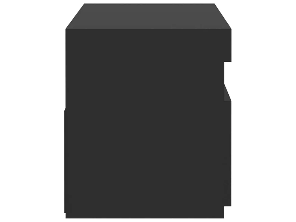 Mueble TV con luces LED Negro 75x35x40 cm