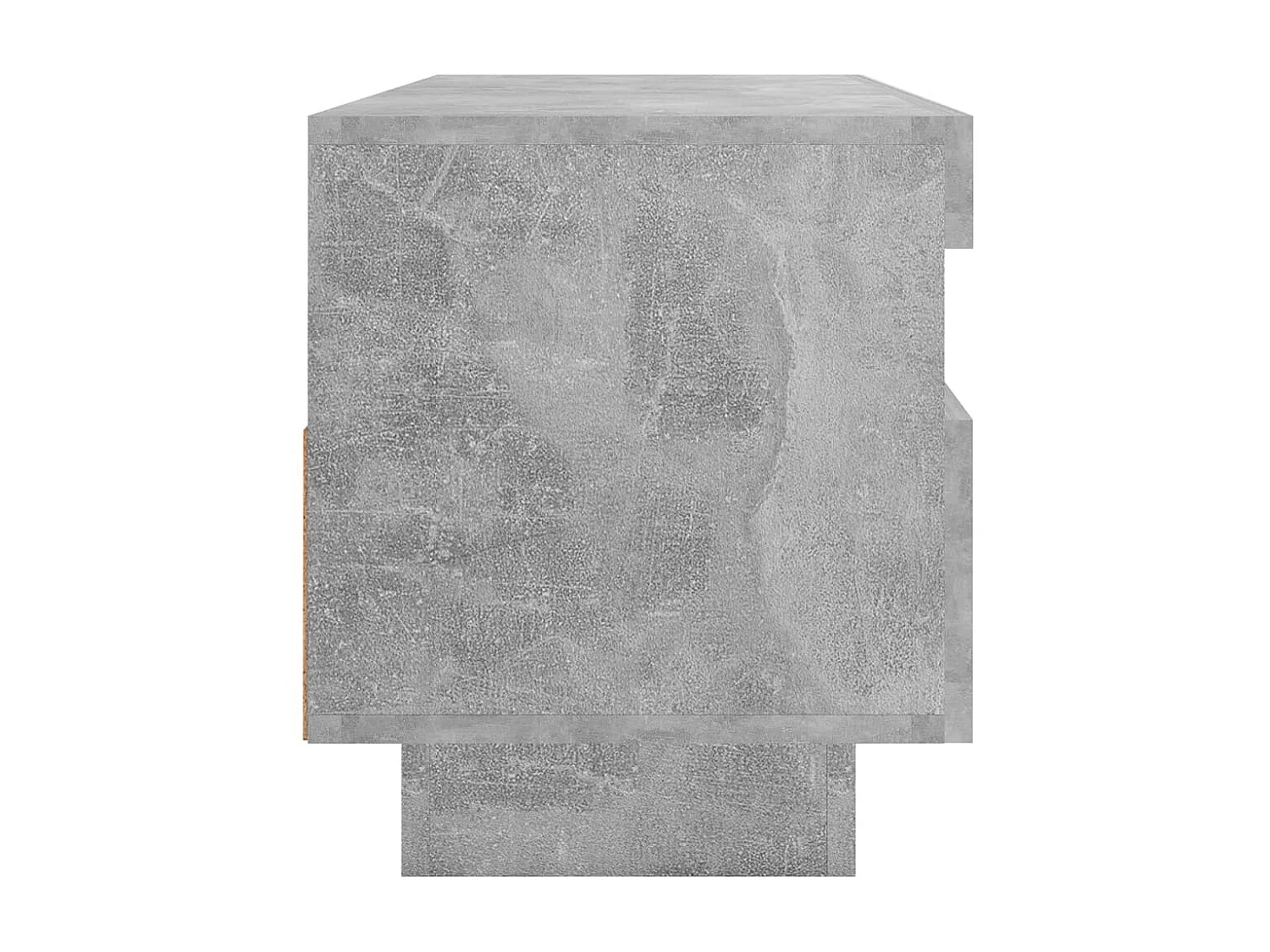 Meuble TV avec lumières LED gris béton 100x35x40 cm