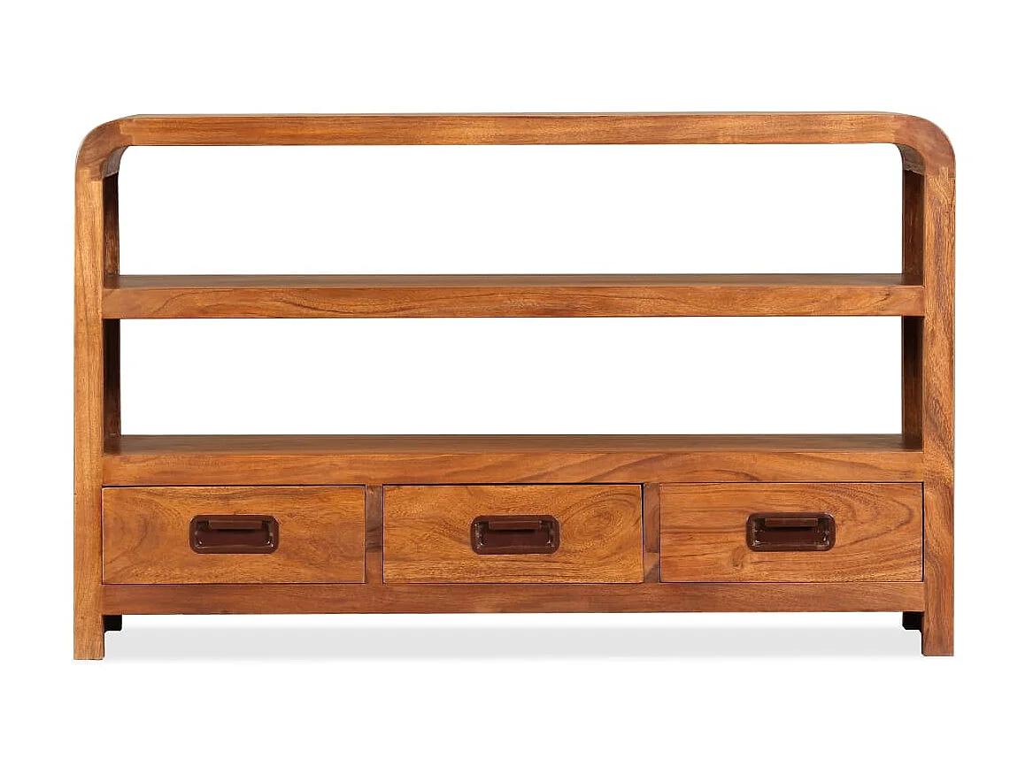 Meuble TV Bois d'acacia solide 90 x 30 x 55 cm