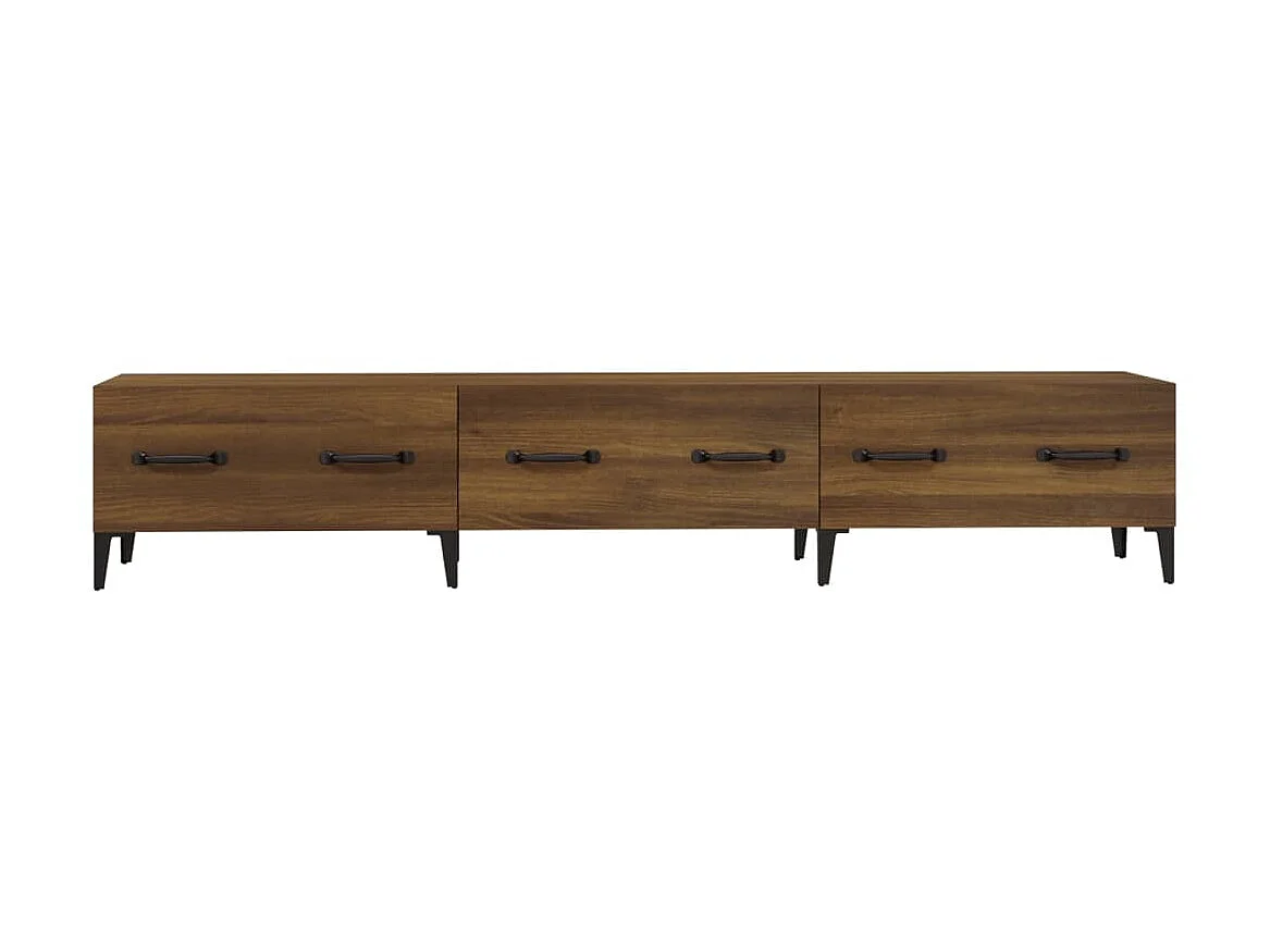 Meuble TV Chêne marron 150x34,5x30 cm Bois d'ingénierie