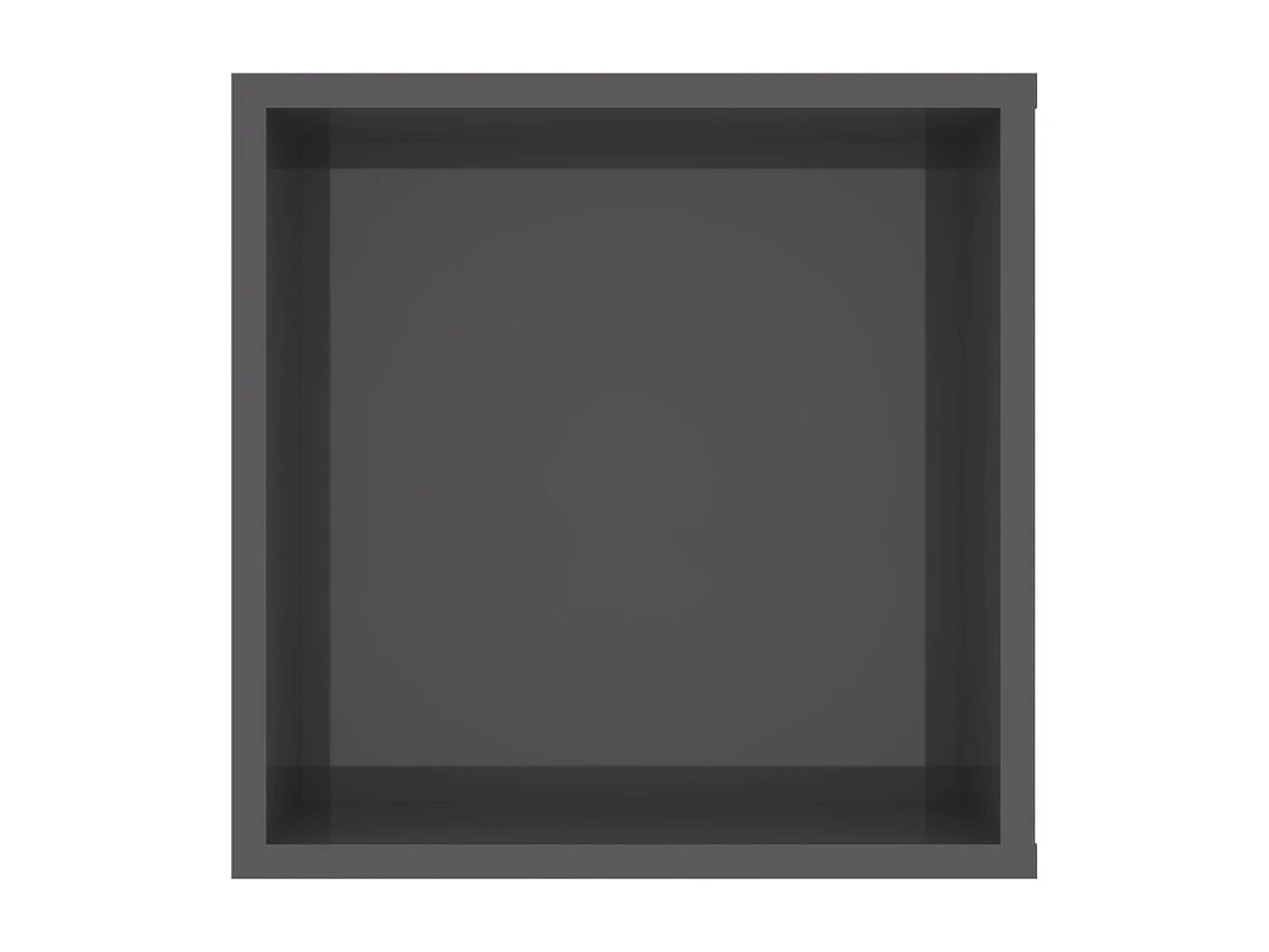 Meuble TV mural Gris brillant 102x35x35 cm Aggloméré